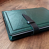 Съемная кожаная обложка на ежедневник ф-та А5  (зеленый) Арт. 4-220, фото 3