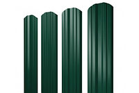 Штакетник Twin фигурный 0,4 PE RAL 6005 зеленый мох