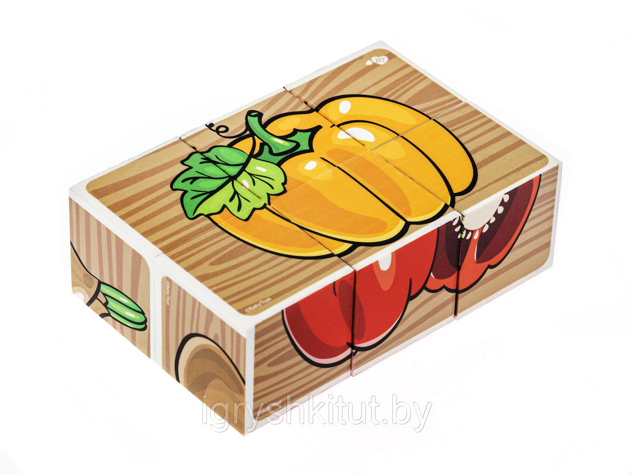Кубики «Овощи» (6 шт.), арт.03545 - фото 4 - id-p201641817