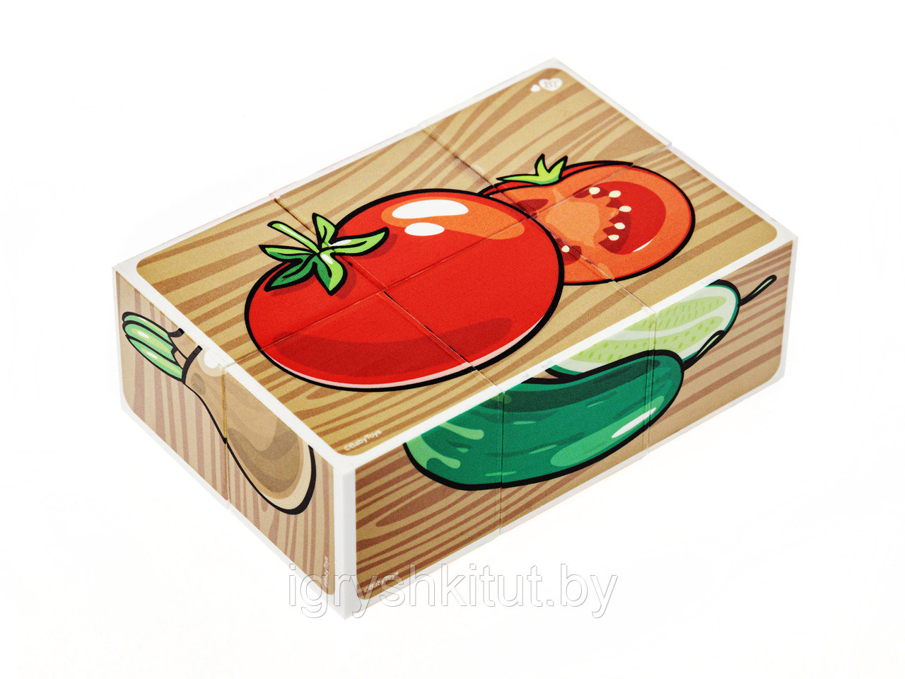 Кубики «Овощи» (6 шт.), арт.03545 - фото 5 - id-p201641817