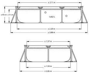 Каркасный бассейн intex прямоугольный 220*150*60см, арт. 28270 - фото 7 - id-p41126870