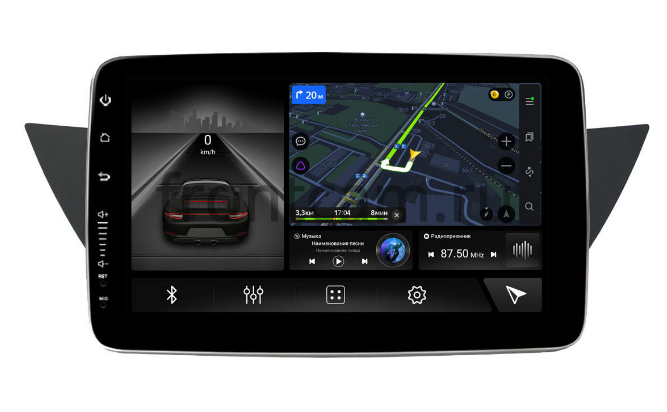 Магнитола Renault Laguna 3 (2007-2015) 9 дюймов Canbox  на Android 10 (4G-SIM, 2/32)