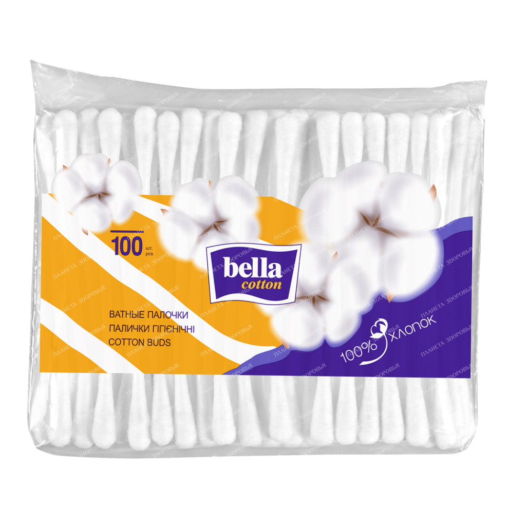 Bella cotton Ватные палочки 100 шт - фото 1 - id-p201642986