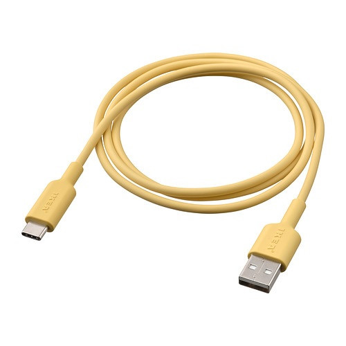 IKEA/ СИТТБРУНН кабель USB-A–USB-C, 1 м, светло-желтый