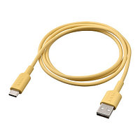 IKEA/ СИТТБРУНН кабель USB-A–USB-C, 1 м, светло-желтый