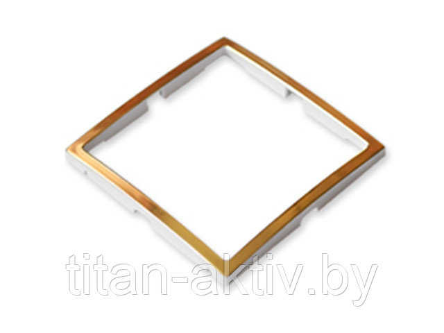 Вставка в рамку 1-местная золотая, Уют, упак=3 шт., Bylectrica - фото 1 - id-p201644798