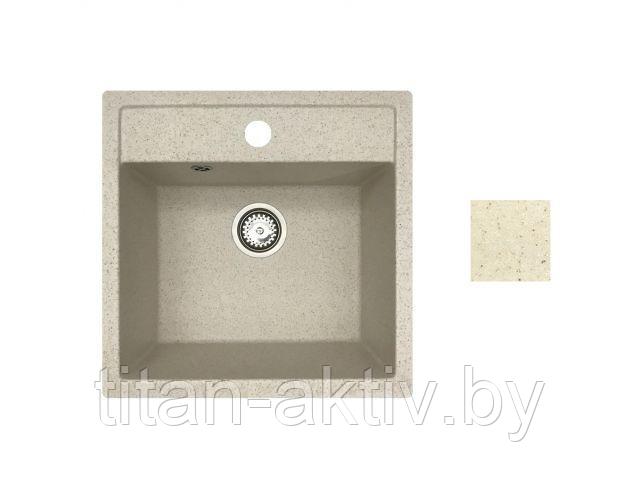 Мойка кухонная из искусственного камня STAR песочный 510х505 мм, AV Engineering - фото 1 - id-p201645935