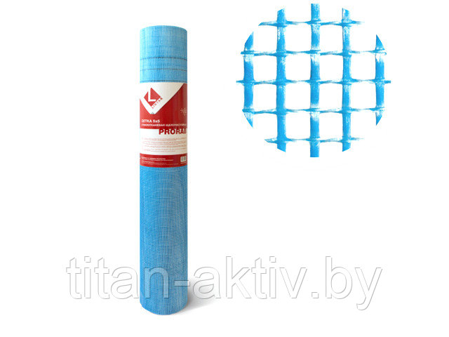 Стеклосетка штукатурная 5х5, 1мх50м, 1500Н, синяя, PRORAB (разрывная нагрузка 1500Н/м2) (LIHTAR) - фото 1 - id-p201646022