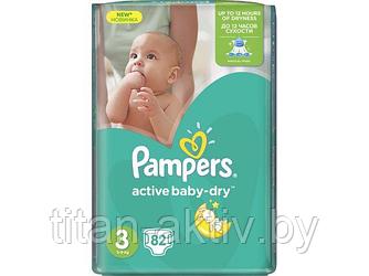 Подгузники детск. однораз. Active Baby-Dry Midi (5-9 кг) 82 шт. Pampers