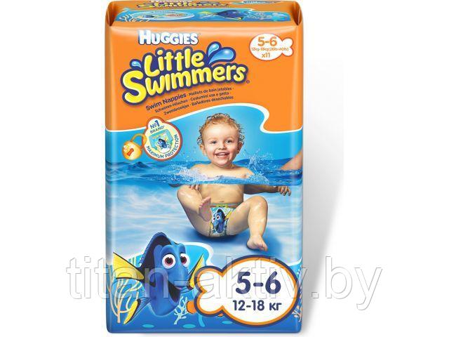 Подгузники детск. однораз. для плавания Little Swimmers 5-6 (12-18 кг) 11 шт. Huggies - фото 1 - id-p201647104