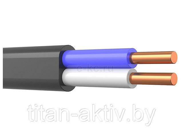 Кабель ВВГ-Пнг(A) 2х4 (бухта 200м) Ч Поиск-1 (черный, ГОСТ 16442-80) (ПОИСК-1) - фото 1 - id-p201645892