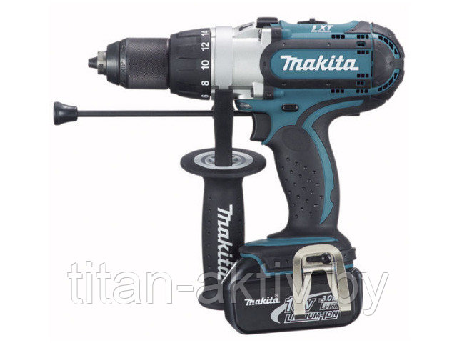 Аккум. ударная дрель-шуруповерт MAKITA DHP 451 RFE в чем. (18.0 В, 2 акк., 3.0 А/ч Li-Ion, 3 скор., - фото 2 - id-p201646702