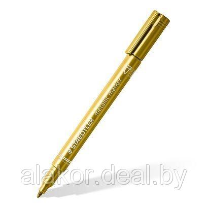 Маркер специальный STAEDTLER metallic 8323, золотой металлик, 1-2мм - фото 2 - id-p201651490