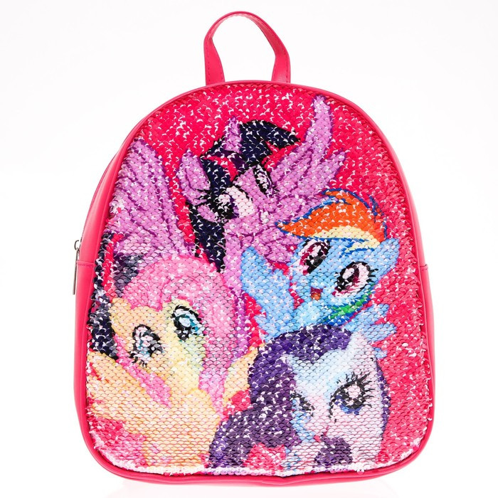 Рюкзак детский с двусторонними пайетками "Пинки Пай", My Little Pony - фото 4 - id-p201649817