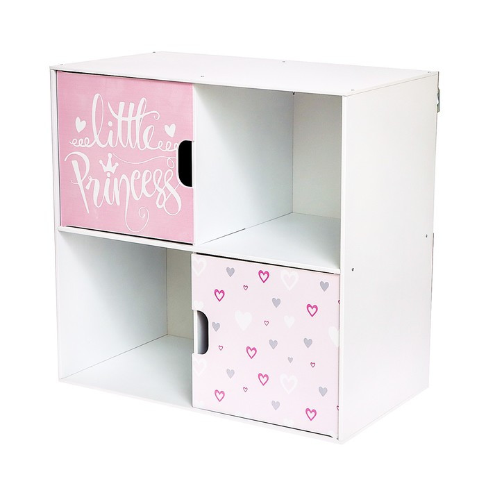 Стеллаж с дверцами Little Princess, 60 × 60 см, цвет белый - фото 9 - id-p174594571