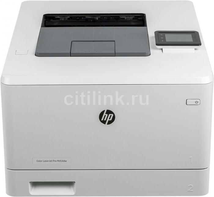 Принтер лазерный HP Color LaserJet Pro M454dw цветная печать, A4, цвет белый [w1y45a] - фото 4 - id-p200508749