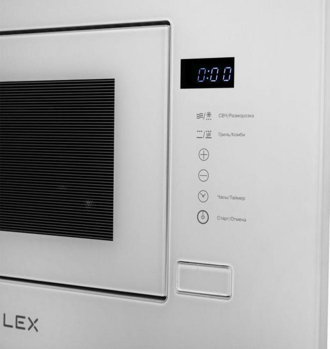 Микроволновая печь LEX Bimo 20.01, встраиваемая, 20л, 700Вт, белый [chve000005] - фото 6 - id-p200516480