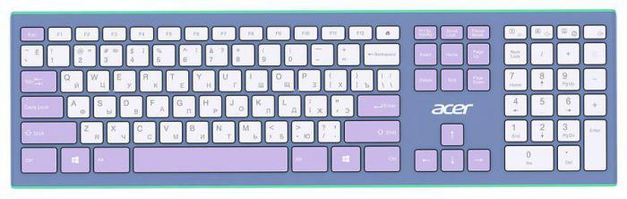 Комплект (клавиатура+мышь) Acer OCC200, USB, беспроводной, фиолетовый [zl.accee.003] - фото 2 - id-p200518099