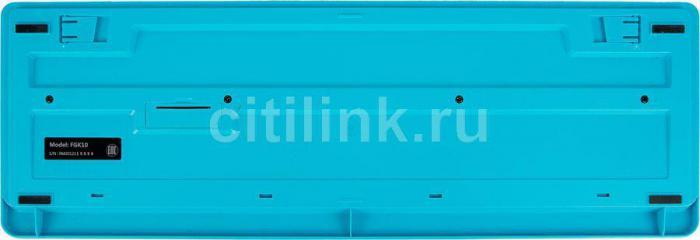 Комплект (клавиатура+мышь) A4TECH Fstyler FG1010, USB, беспроводной, черный и синий [fg1010 blue] - фото 5 - id-p200518104