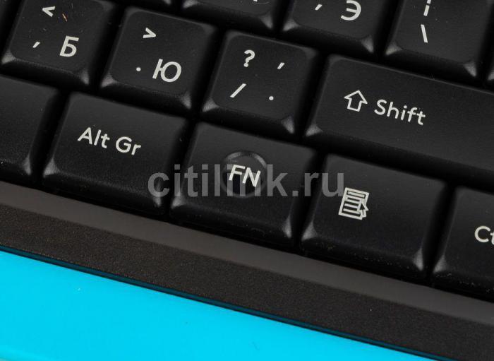 Комплект (клавиатура+мышь) A4TECH Fstyler FG1010, USB, беспроводной, черный и синий [fg1010 blue] - фото 6 - id-p200518104