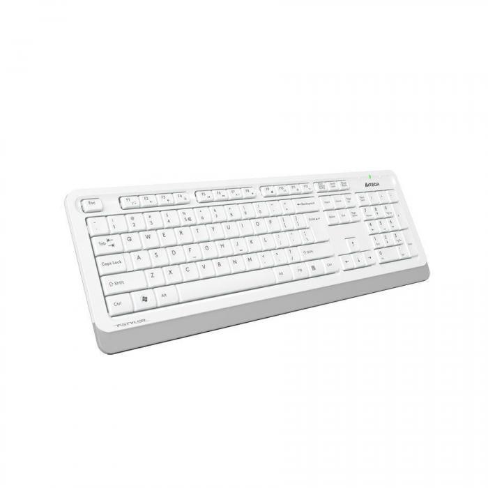 Комплект (клавиатура+мышь) A4TECH Fstyler FG1010, USB, беспроводной, белый [fg1010 white] - фото 9 - id-p200518107