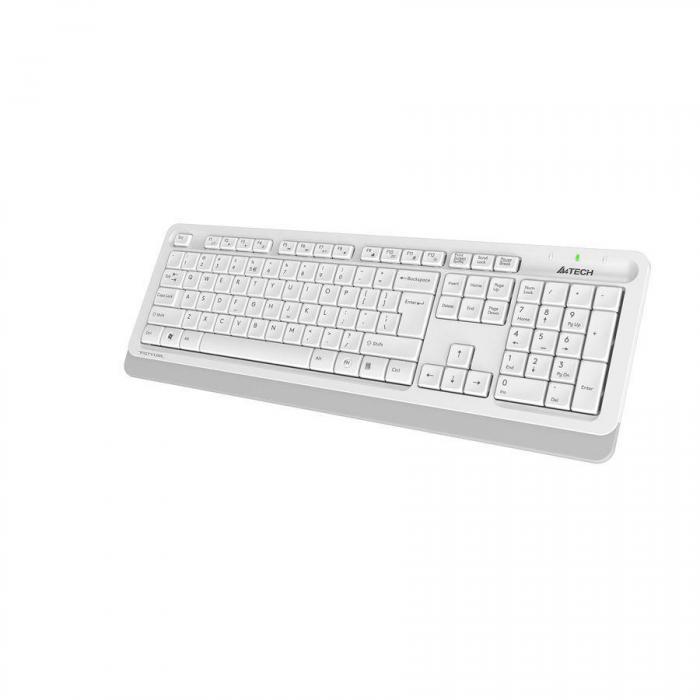 Комплект (клавиатура+мышь) A4TECH Fstyler FG1010, USB, беспроводной, белый [fg1010 white] - фото 10 - id-p200518107