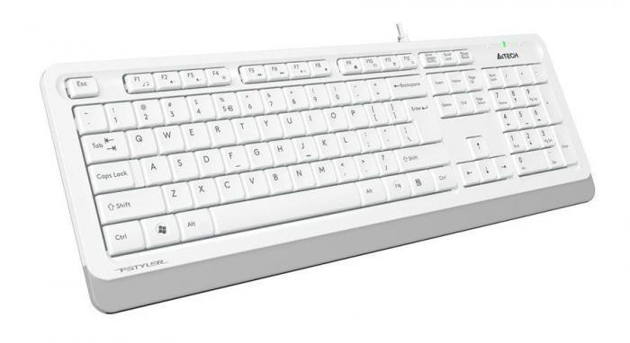 Комплект (клавиатура+мышь) A4TECH Fstyler F1010, USB, проводной, белый [f1010 white] - фото 8 - id-p200518110
