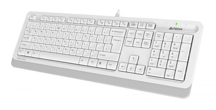 Комплект (клавиатура+мышь) A4TECH Fstyler F1010, USB, проводной, белый [f1010 white] - фото 9 - id-p200518110