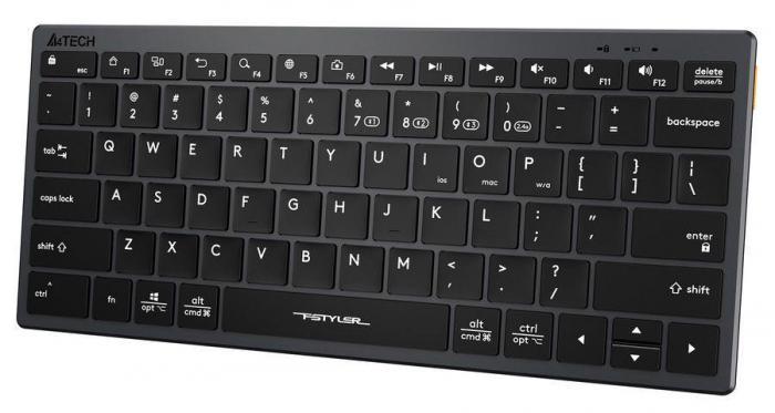 Клавиатура A4TECH Fstyler FBX51C, USB, Bluetooth/Радиоканал, серый [fbx51c grey] - фото 2 - id-p201281327