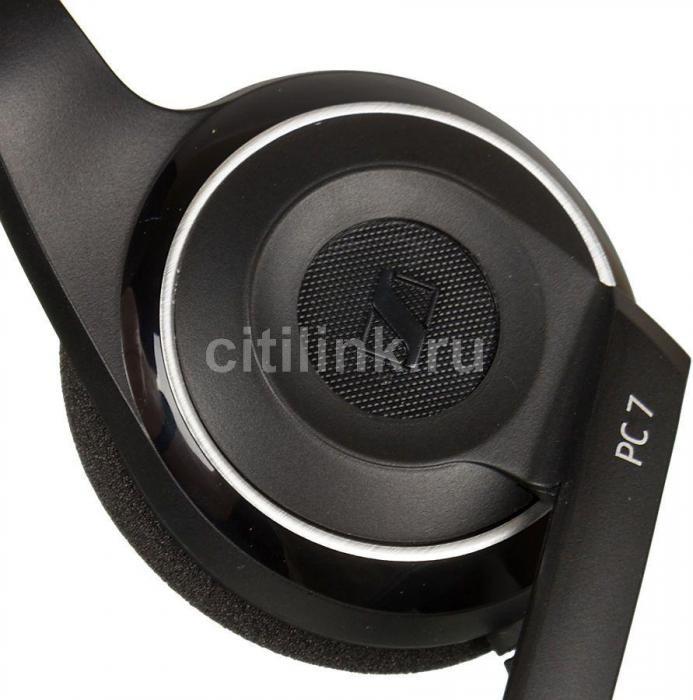 Гарнитура Sennheiser PC 7, для контактных центров, накладные, проводные, моно, черный [504196] - фото 7 - id-p200519871