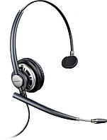 Гарнитура Plantronics PL-HW710, для контактных центров, накладные, проводные, моно, черный