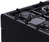 Газовая плита Simfer F66HB45016, электрическая духовка, без крышки, чугун, черный, фото 7