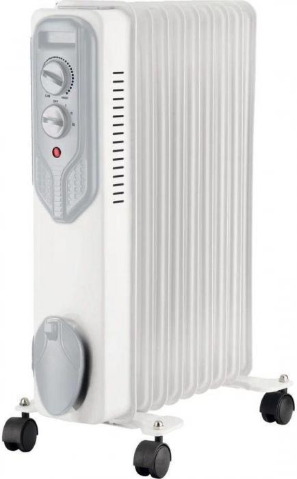 Масляный радиатор PRIMERA ORP-920-HMC, с терморегулятором, 2000Вт, 9 секций, 3 режима, белый - фото 1 - id-p200516821