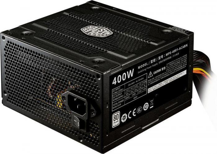 Блок питания Cooler Master Elite V4, 400Вт, 120мм, черный, retail [mpe-4001-acabn-eu] - фото 5 - id-p200521959