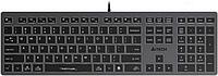 Клавиатура A4TECH Fstyler FX60H, USB, серый [fx60h grey/white]