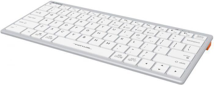 Клавиатура A4TECH Fstyler FBX51C, USB, Bluetooth/Радиоканал, белый [fbx51c white] - фото 9 - id-p200518449