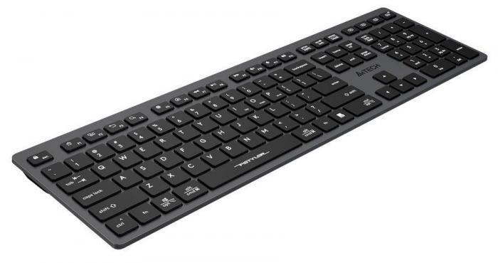 Клавиатура A4TECH Fstyler FBX50C, USB, Bluetooth/Радиоканал, серый [fbx50c grey] - фото 5 - id-p200518450