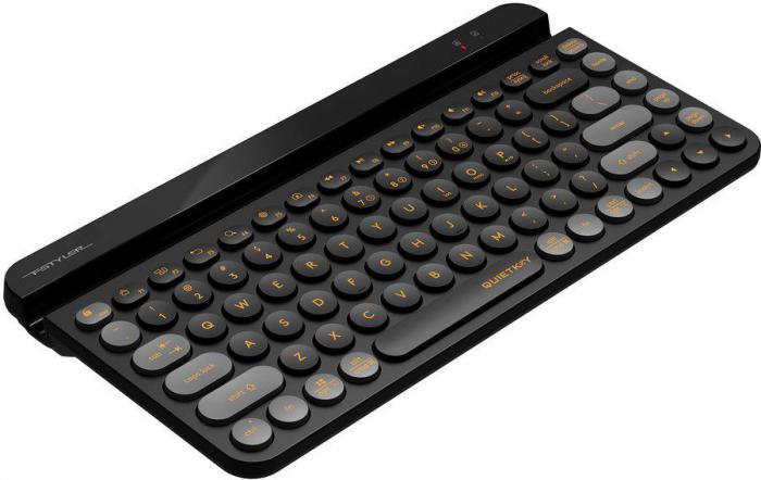Клавиатура A4TECH Fstyler FBK30, USB, Bluetooth/Радиоканал, черный серый [fbk30 blackcurrant] - фото 6 - id-p200518452