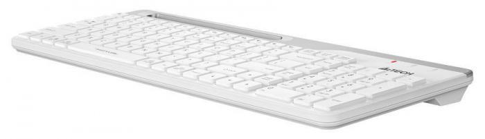 Клавиатура A4TECH Fstyler FBK25, USB, Bluetooth/Радиоканал, белый серый [fbk25 white] - фото 9 - id-p200518457