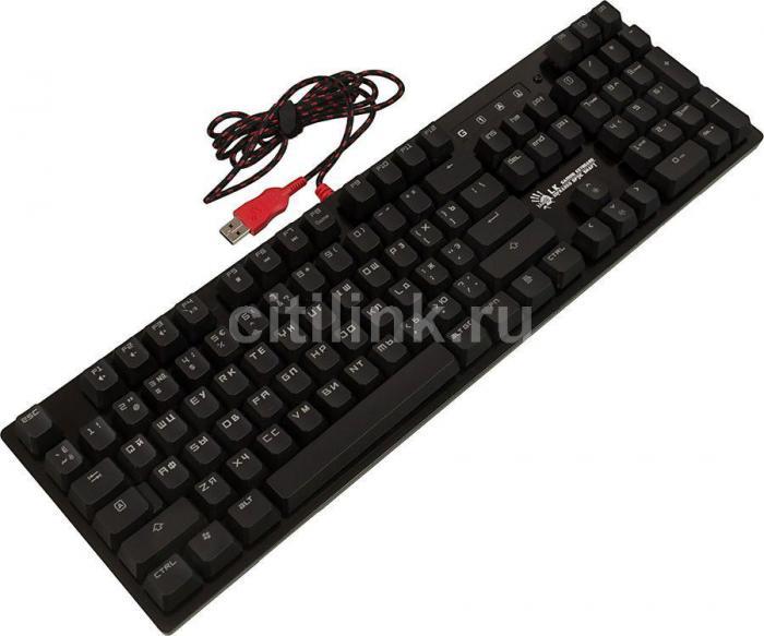 Клавиатура A4TECH Bloody B820R, USB, черный [b820r black (red switch)] - фото 2 - id-p200518466
