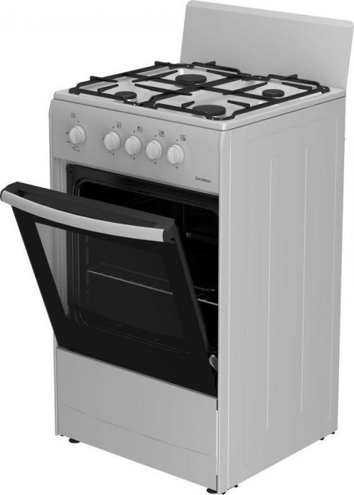 Газовая плита Darina S GM 441 001 W, газовая духовка, сталь, белый и черный - фото 5 - id-p200520327