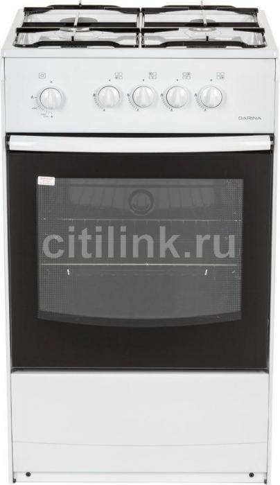 Газовая плита Darina S GM 441 001 W, газовая духовка, сталь, белый и черный - фото 6 - id-p200520327
