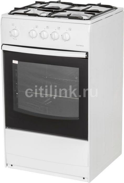 Газовая плита Darina S GM 441 001 W, газовая духовка, сталь, белый и черный - фото 7 - id-p200520327
