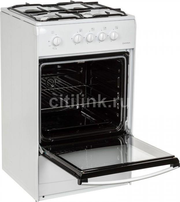 Газовая плита Darina S GM 441 001 W, газовая духовка, сталь, белый и черный - фото 8 - id-p200520327