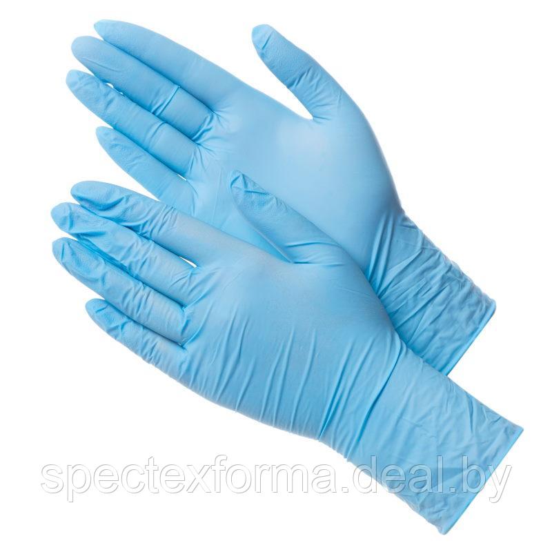 Перчатки нитриловые голубые DELTAGRIP Ultra 38