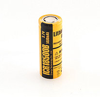 Аккумулятор 18500 1400mAh - ET ICR18500B, 3.7v, Li-Ion, плоский +