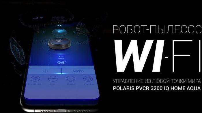 Робот-пылесос Polaris Aqua PVCR 3200 IQ Home, 40Вт, темно-синий/синий - фото 4 - id-p200513428