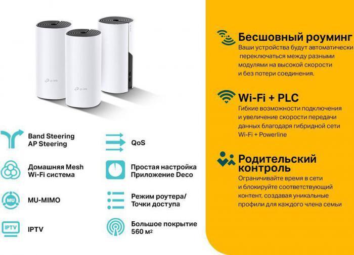 Бесшовный Mesh роутер TP-LINK DECO P9(3-PACK), AC1200, белый, 3 шт. в комплекте - фото 2 - id-p200522137