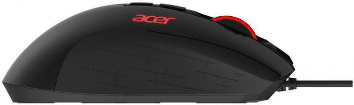 Мышь Acer OMW124, игровая, оптическая, проводная, USB, черный [zl.mceee.00y] - фото 5 - id-p200515592