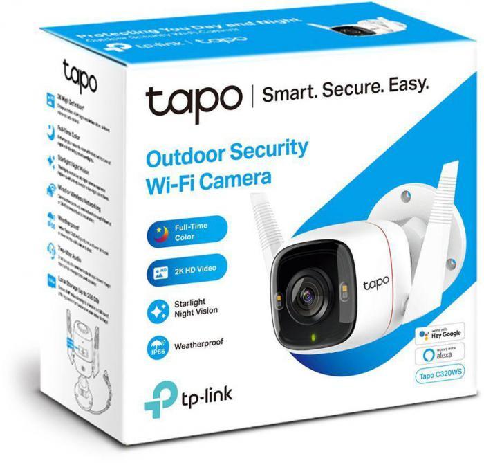 Камера видеонаблюдения IP TP-LINK Tapo C320WS, 1440p, 3.18 мм, белый - фото 5 - id-p200518754